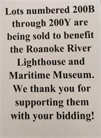 200B -200Y TO BENEFIT ROANOKE RIVER LIGHTHOUSE &