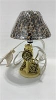 Leopard Print Themed Lamp/10 Inches