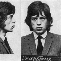 Mick Jagger Mugshot