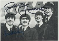The Beatles George Harrison signed photo