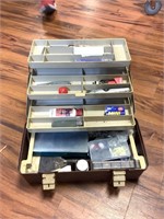 Adventurer Tackle Box with Assorted Vintage Tackle