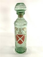 Vintage Old Fitzgerald Decanter Bottle/Green Glass