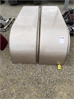 PAIR OF SEMI FENDERS SANSTONE