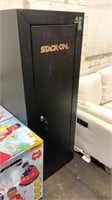 Stack on vertical gun safe with key