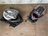 2 Youth Motor Cycle Helmets