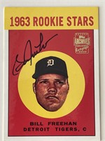 Detroit Tigers Bill Freehan signed 1963Rookie card