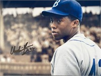 Chadwick Boseman #42 signed movie photo