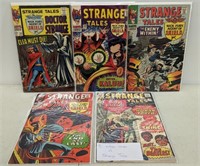 5 Vintage Marvel Strange Tales Comics