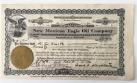 1926 New Mexican Eagle Oil Company Stock Share