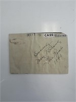 The Rivals actress Mary Boland original signature