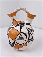 Eva Histia Acoma Pueblo Indian Pot Wedding Vase
