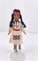 Plastic Native American Indian Doll