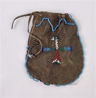 Antique Plains Indian Shaman Bird Fetish Bag