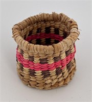 Miniature Makah Native American Indian Basket