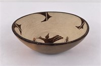 Zia Pueblo Indian Pottery Bird Bowl