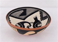 Verda Toledo Jemez Pueblo Indian Pottery Bowl