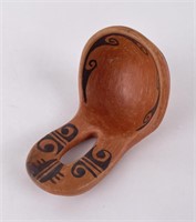 Hopi Indian Pottery Water Spoon Ladle