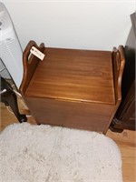 Vintage wood sewing box/storage chest