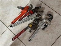 PIPE WRENCHES - ASSORTED - RIGID & MORE
