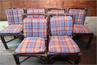 Vintage Bamboo/Rattan Chairs w/ Cushions
