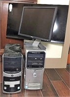 NEC LCD 32" TV, Computer Towers & Monitor