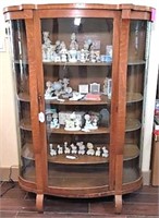 Antique Quarter Sawn Oak Display Cabinet