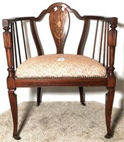 Antique Barrel Back Chair