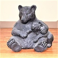 "Charlotte & Cub" Ceramic Bear Statue