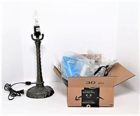 Art Nouveau Lamp Base & Lamp Parts