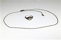 Sterling Silver Chain & Ring