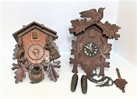 German Regula Cuckoo Clocks Lot of 2