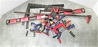 Selection of Clamps, T Square & Level