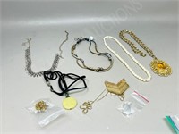 collection of various necklaces