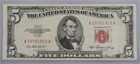1953 US $5 Red Seal