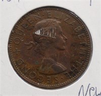 1959 New Zeland Cent