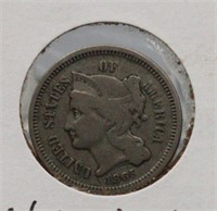 1865 Liberty 3 Cents