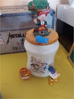 Keebler Elf Cookie jar with toys
