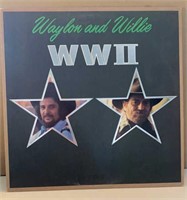 Waylon and Willie WWII 33 LP Vinyl Record
