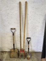 2 Shovels, Post hole Digger