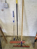 Push Broom, Pole Extension, Floor Squeegee