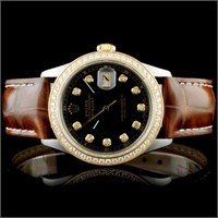Rolex DateJust YG/SS Diamond Wristwatch