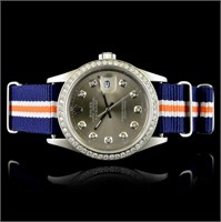 Rolex DateJust 1.35ctw Diamond Nato 36mm Watch