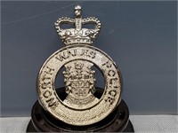 English Police Cap Badge  NORTH WALES
