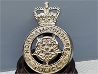 English Police Cap Badge NORTHAMPTONSHIRE