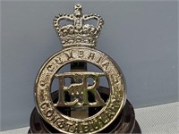 English Police Cap Badge CUMBRIA CONSTABULARY