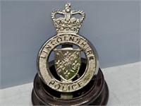 English Police Cap Badge LINCOLNSHIRE