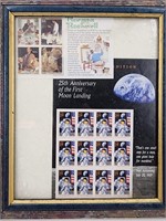 25th Anniversary 1st Moon Landing Stamp Set