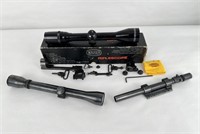 Collection of Rifle Scopes and Parts Weaver Mauser