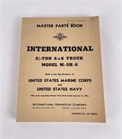 WW2 Master Parts Book for M-5H6 Truck