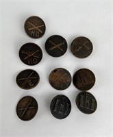 WWI WW1 Collar Disc Collection